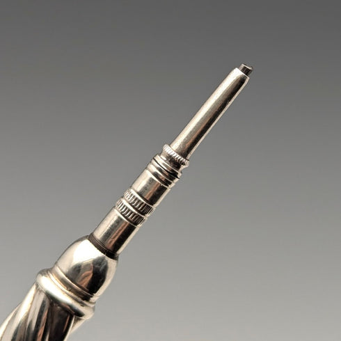 1886 British antique pure silver mechanical pencil, Lucas&Co